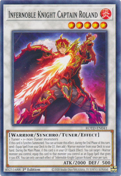 Capitán Caballero Infernoble Roland [ROTD-EN041] Común 