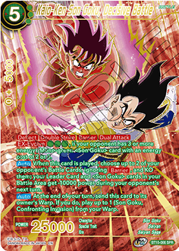 Kaio-Ken Son Goku, Batalla Decisiva (SPR) (BT15-066) [Duelo Saiyajin] 