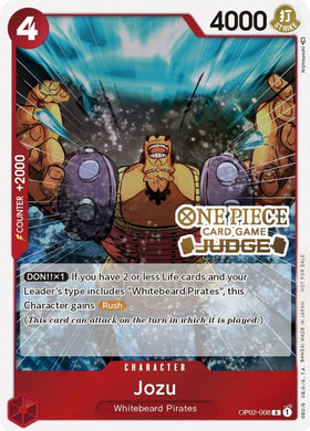 Jozu (Juez) [Tarjetas de promoción de One Piece] 