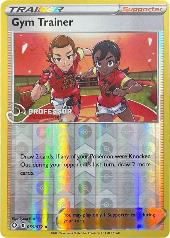 Entrenador de gimnasio (059/072) (Promoción del programa de profesores) [Sword &amp; Shield: Shining Fates] 