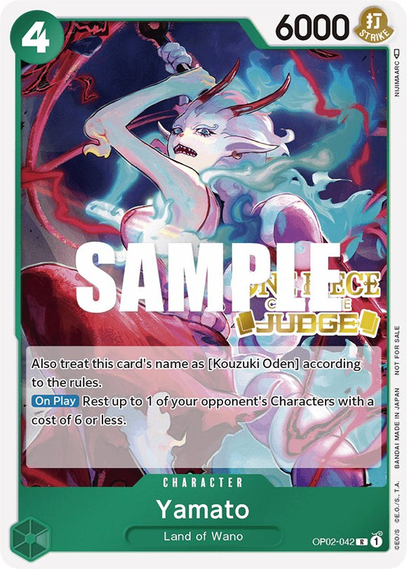 Yamato (Juez) [Tarjetas promocionales de One Piece] 