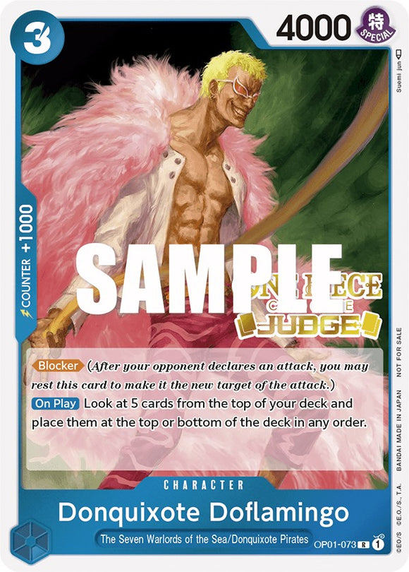 Donquixote Doflamingo (Juez) [Tarjetas promocionales de One Piece] 