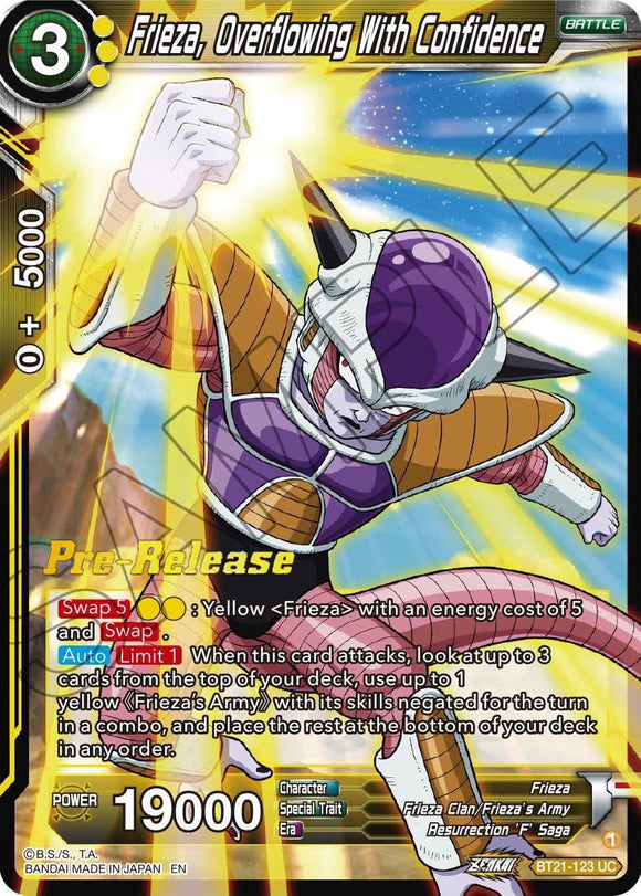 Freezer, rebosante de confianza (BT21-123) [Tarjetas de prelanzamiento de Wild Resurgence] 