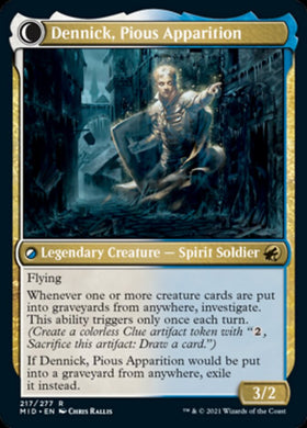 Dennick, Pious Apprentice // Dennick, Pious Apparition [Innistrad: Midnight Hunt] - 0