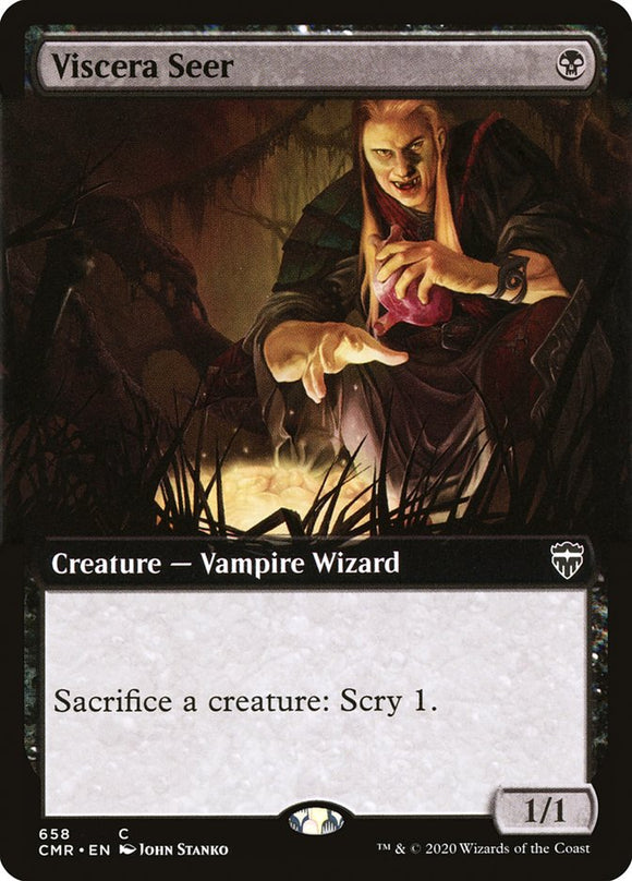 Vidente de vísceras (ilustración ampliada) [Commander Legends] 