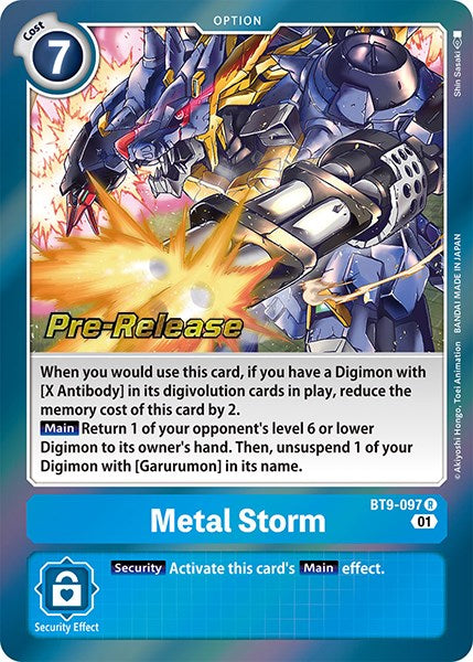 Metal Storm [BT9-097] [Promociones previas al lanzamiento de X Record] 