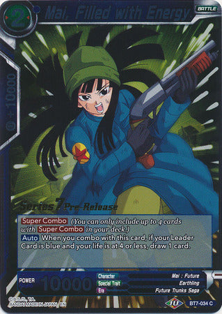 Mai, llena de energía (BT7-034_PR) [Promociones de prelanzamiento de El asalto de los Saiyans] 