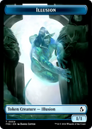 Illusion // Jace Double-Sided Token [Reality Fracture Tokens]-1