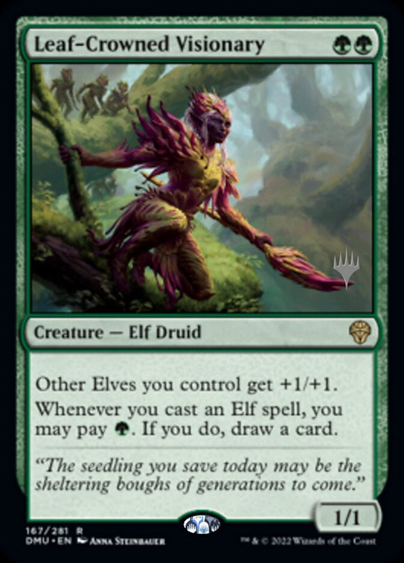 Visionario coronado de hojas (paquete promocional) [Promociones de Dominaria United] 