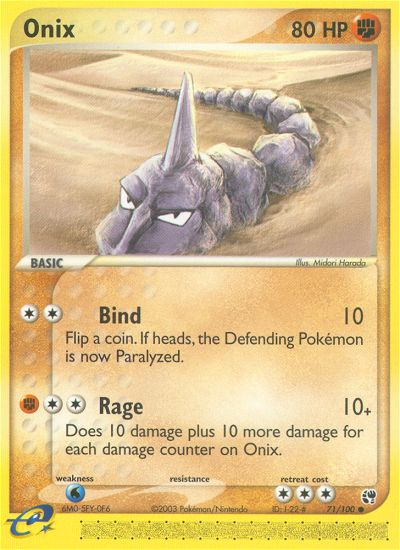 Onix (71/100) [EX: Tormenta de arena] 