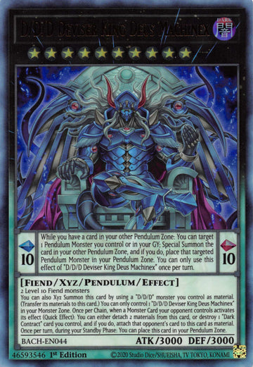 D/D/D Deviser King Deus Machinex [BACH-EN044] Ultra raro 