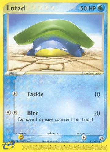 Lotad (67/100) [EX: Tormenta de arena] 