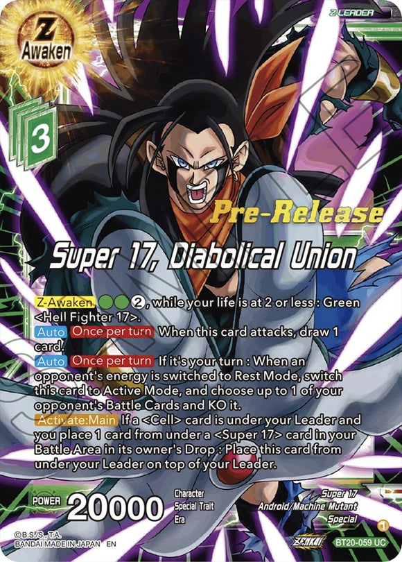 Super 17, Diabolical Union (BT20-059) [Promociones previas al lanzamiento de Power Absorbed] 