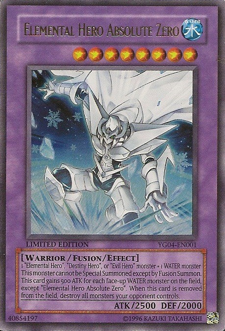Héroe elemental Cero absoluto [YG04-EN001] Ultra raro 