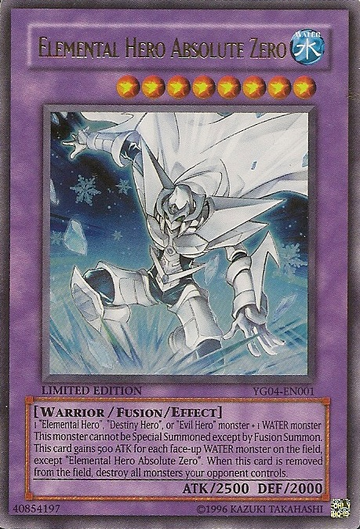 Héroe elemental Cero absoluto [YG04-EN001] Ultra raro 