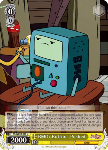 BMO: Botones presionados (AT/WX02-017 U) [Hora de aventuras] 