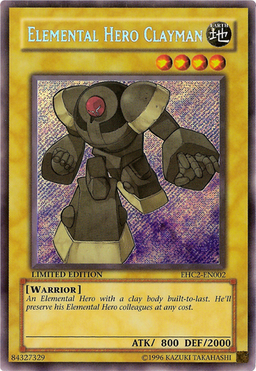 Elemental Hero Clayman [EHC2-EN002] Secreto raro 