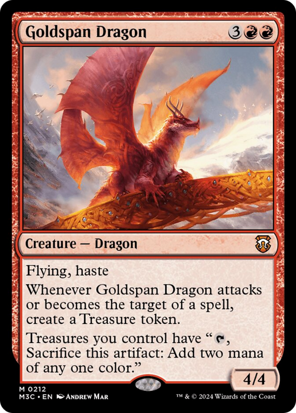 Dragón de Goldspan [Comandante de Modern Horizons 3] 