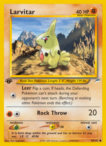 Larvitar (70/105) [Neo Destiny 1.ª edición] 