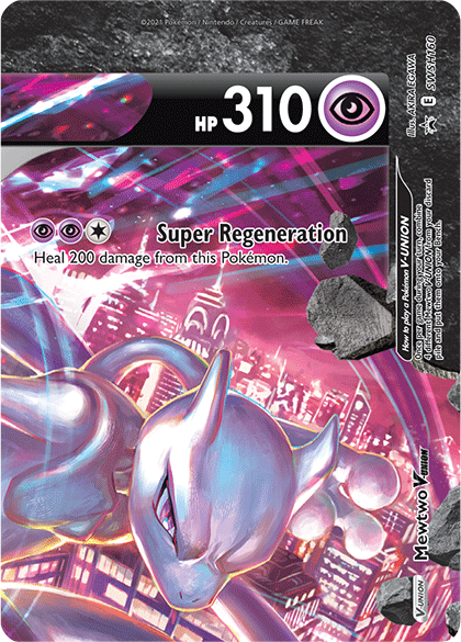 Mewtwo V-Union (SWSH160) [Promociones de Sword &amp; Shield: Black Star] 