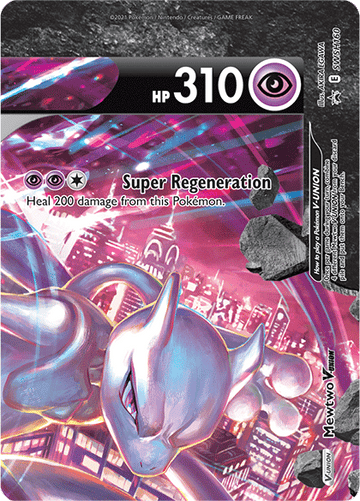 Mewtwo V-Union (SWSH160) [Promociones de Sword &amp; Shield: Black Star] 