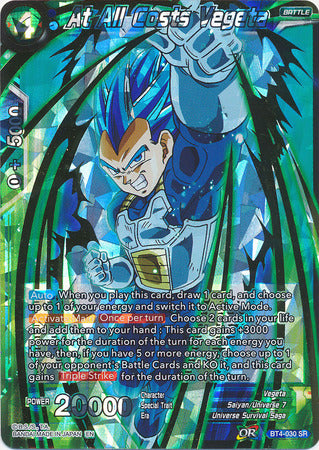 A toda costa Vegeta (Shatterfoil) (BT4-030) [Dragon Brawl] 