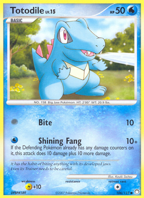 Totodile (106/123) [Diamante y Perla: Tesoros Misteriosos] 