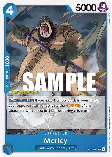 Morley [Tarjetas de prelanzamiento de Paramount War] 