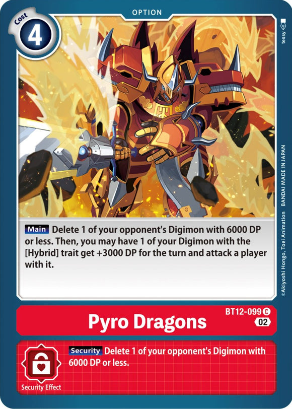 Dragones Pyro [BT12-099] [A través del tiempo] 
