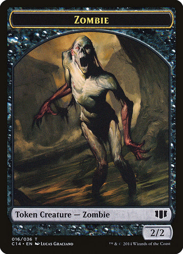 Demon (012/036) // Zombie (016/036) Double-Sided Token [Commander 2014 Tokens] - 0