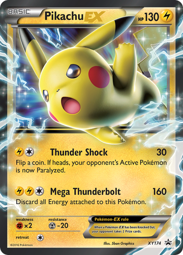Pikachu EX (XY174) [Promociones de XY: Black Star] 