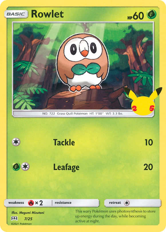 Rowlet (25/7) [25.º aniversario de McDonald's] 