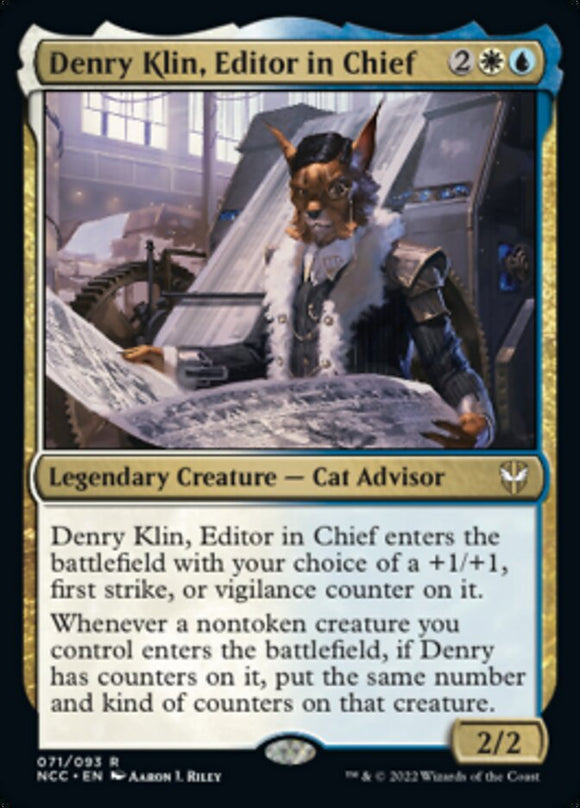 Denry Klin, Editor in Chief [Streets of New Capenna Commander]