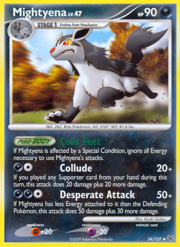 Mightyena (54/127) [Platino: Conjunto básico] 