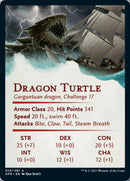 Tarjeta de arte de la tortuga dragón [Serie de arte de Dungeons &amp; Dragons: Adventures in the Forgotten Realms] -2