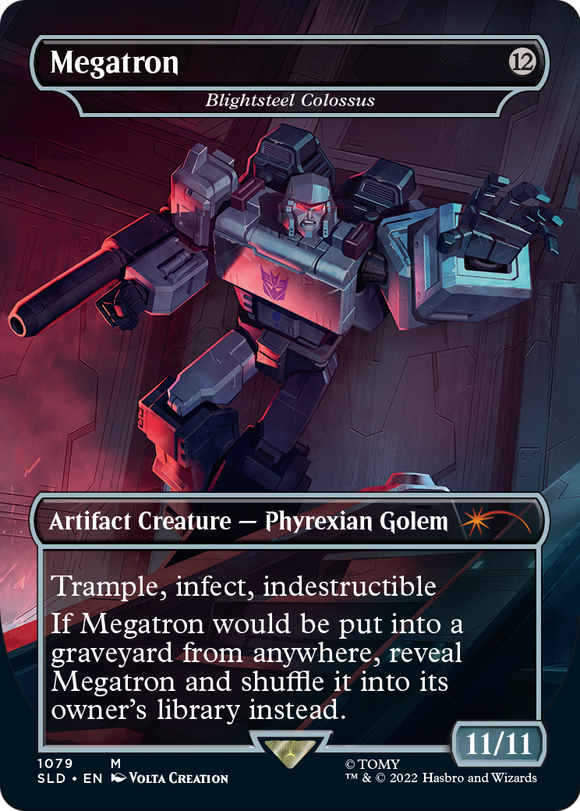 Coloso de acero plagado - Megatron (sin bordes) [Serie Secret Lair Drop] 