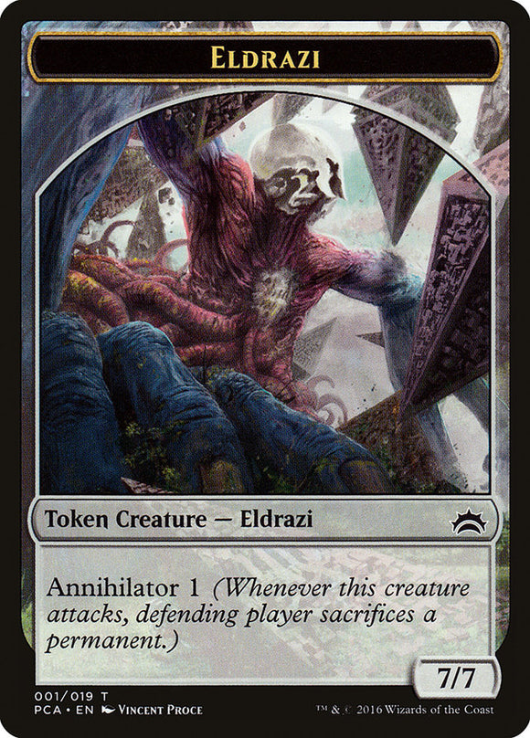 Engendro Eldrazi (004) // Ficha Eldrazi de doble cara [Fichas de antología de Planechase] 