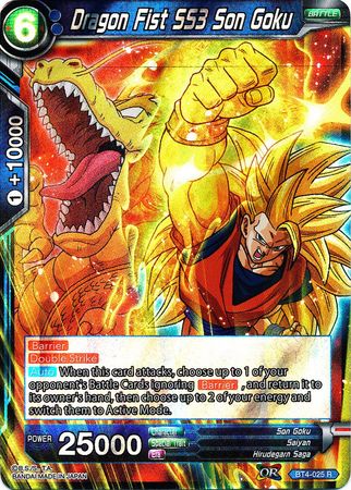 Puño de Dragón SS3 Son Goku (BT4-025) [Guerra Colosal] 
