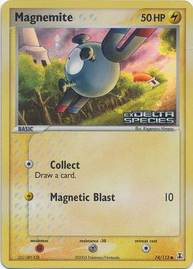 Magnemite (74/113) (Estampado) [EX: Especie Delta] 