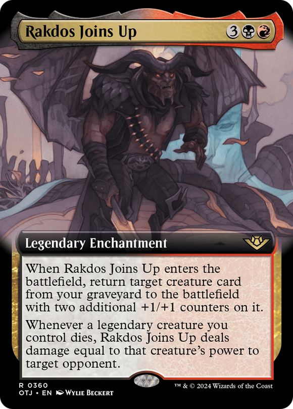 Rakdos se une (ilustración extendida) [Outlaws of Thunder Junction] 