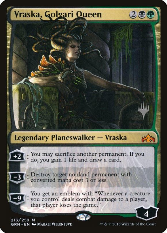 Vraska, Golgari Queen (Promo Pack) [Guilds of Ravnica Promos]