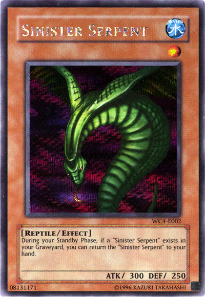Serpiente siniestra [WC4-E002] Prismático Secreto Raro 