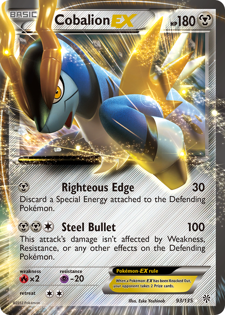 Cobalion EX (93/135) [Blanco y negro: Tormenta de plasma] 