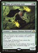 Sage of Ancient Lore // Werewolf of Ancient Hunger [Shadows over Innistrad]-1