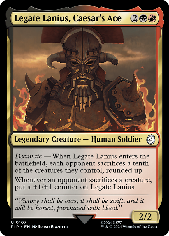 Legado Lanius, el as de César [Fallout] 