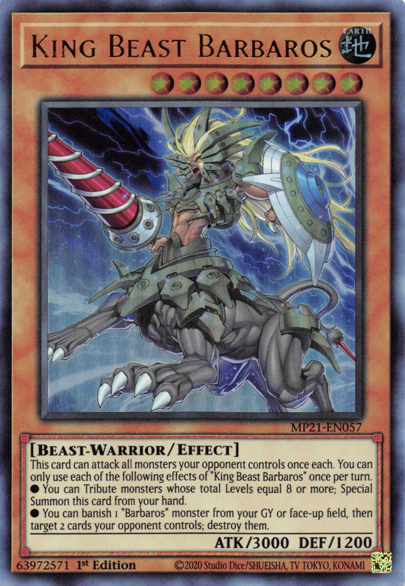 Rey Bestia Barbaros [MP21-EN057] Ultra Raro 