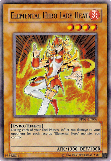 Héroe elemental Lady Heat [PP02-EN008] Súper rara 