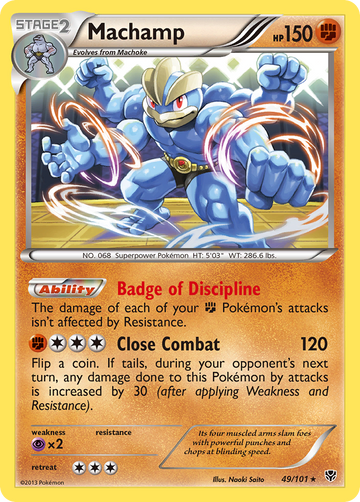 Machamp (49/101) [Blanco y negro: Explosión de plasma] 