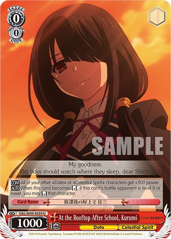En la azotea después de la escuela, Kurumi [Date A Live Vol. 2] 