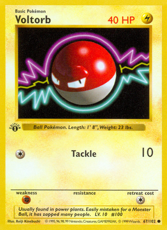 Voltorb (67/102) (Sin sombras) [Caja base 1.ª edición] 